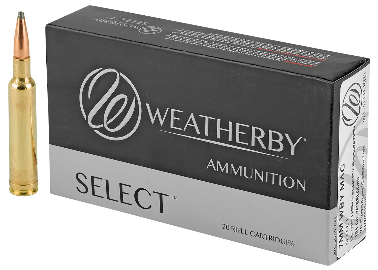 Weatherby 7mm Weatherby Magnum 154gr Hornady Interlock Ammo - Weatherby - HORNADY INTERLOCK