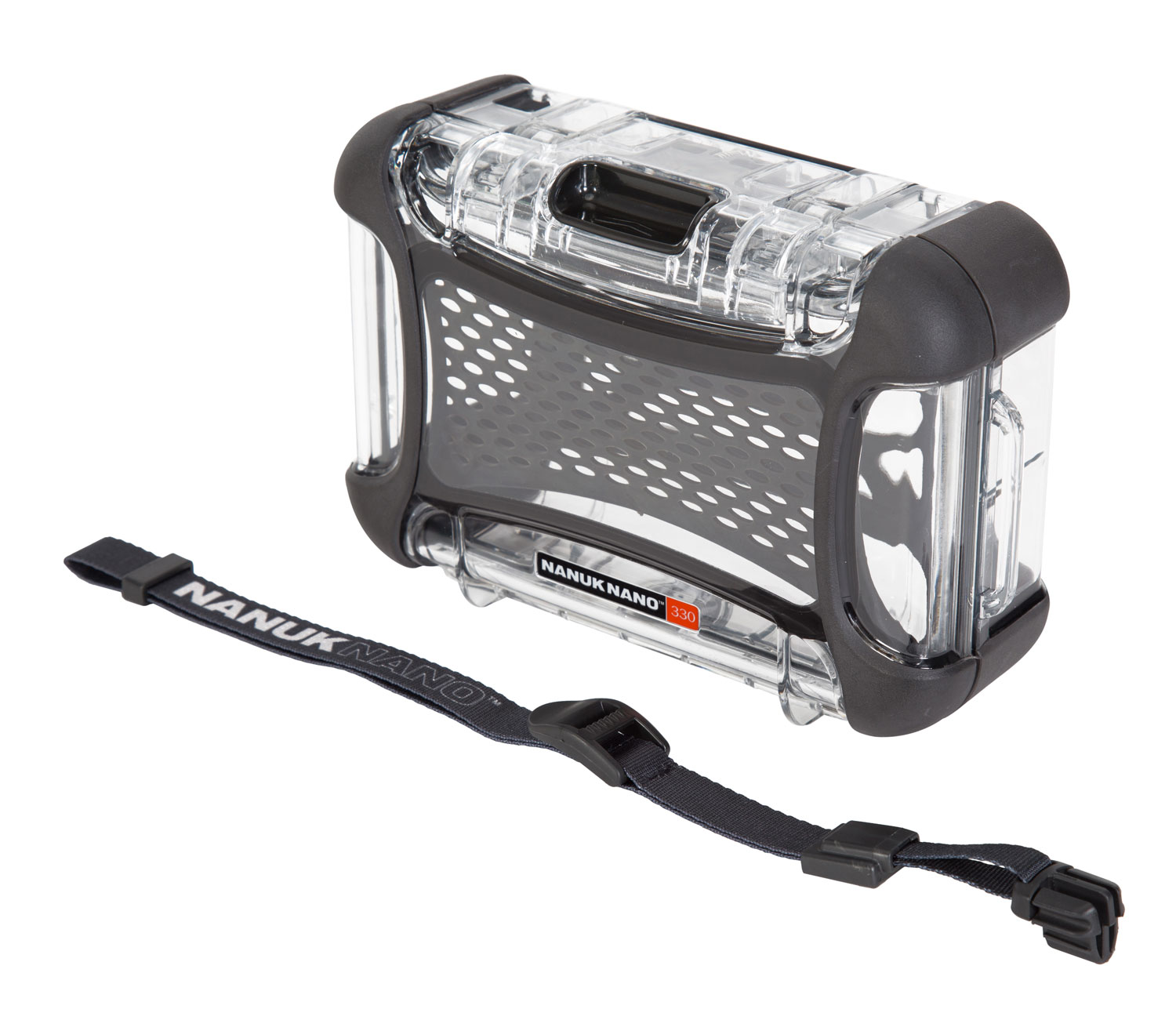 Nanuk 3300011 Nano 330 Clear Polycarbonate Case w/ PowerClaw Latches