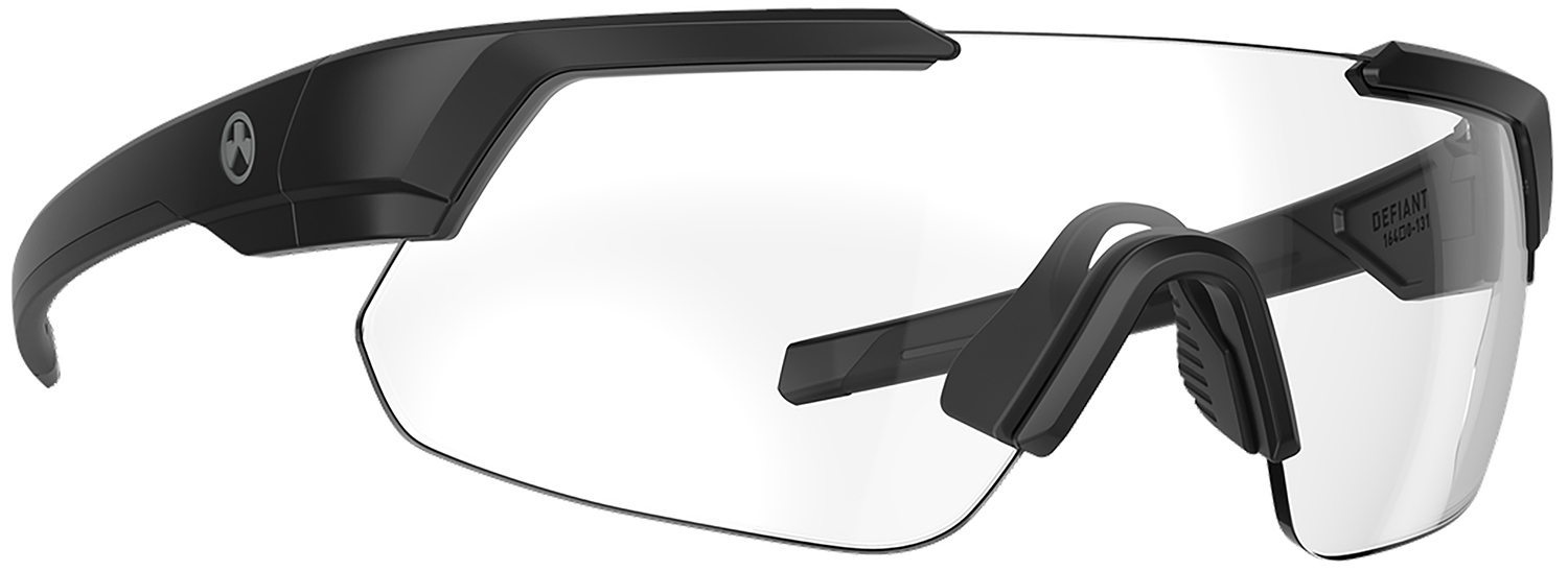 Magpul Mag1044-0-001-1000 Defiant Eyewear Adult Clear Lens Black Frame