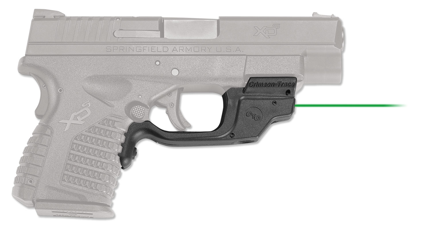 Crimson Trace 01-4720-1 LG-469G Green Laserguard for Springfield XD-S - Crimson Trace Corporation - 0.50" AT 50 FT