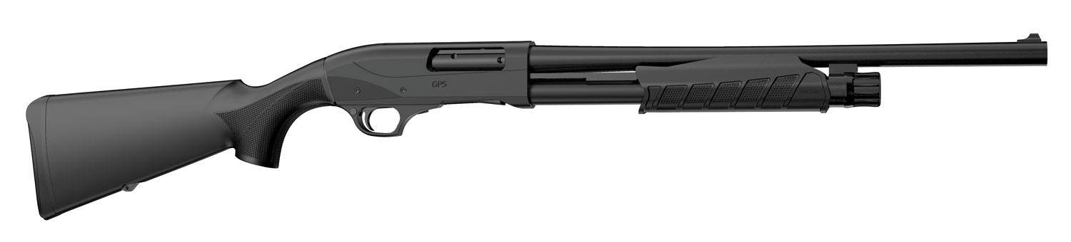 Retay USA GPSTAC18 GPS Tactical Inertia Plus 12 Gauge with 18.50 Deep Bore Drilled Barrel, 3 Chamber, 5+1 Capacity, Matte Black Metal Finish & Black Synthetic Stock Right Hand (Full Size)