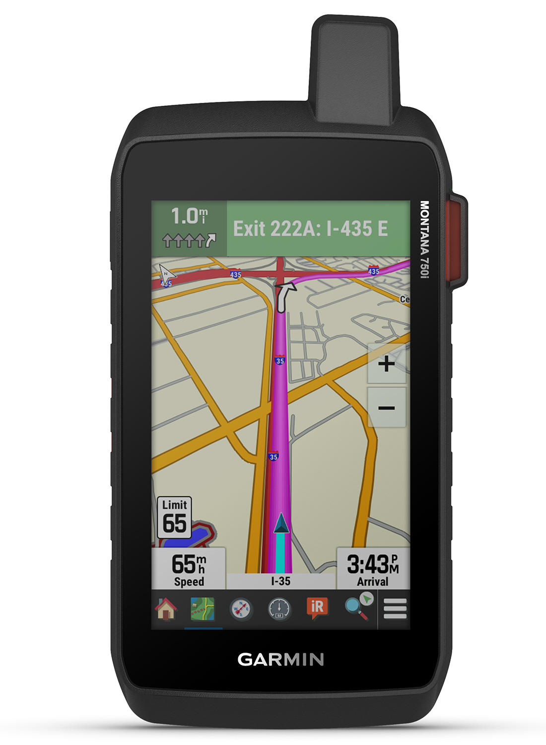 Garmin 0100234700 Montana 750i GPS Navigation Black Rechargeable Li-ion Battery Bluetooth/ANT+