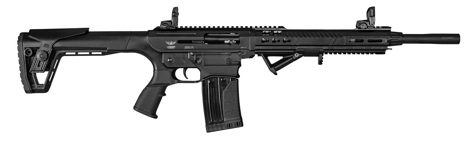 Landor Arms LDLND1171218 AR-Shotgun 12 Gauge 18.50" 5+1 2+1 Black-img-0