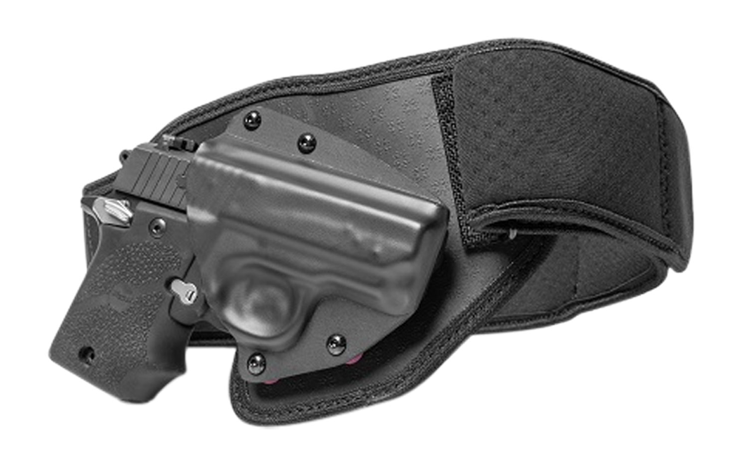 Tactica TTBB0122RHL Belly Band Holster Large Black Elastic Ruger LCP RH