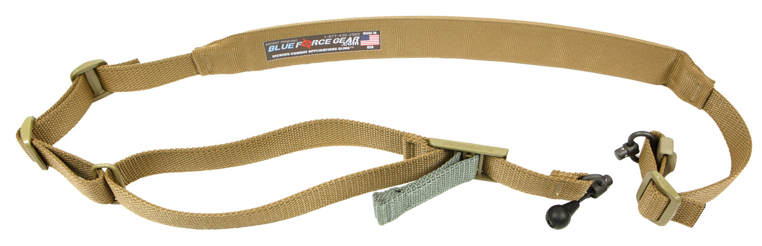 Blue Force Gear VCAS2TO1RED200AACB Vickers 221 Sling Coyote Tan 57"-67" - Blue Force Gear - INCLUDED