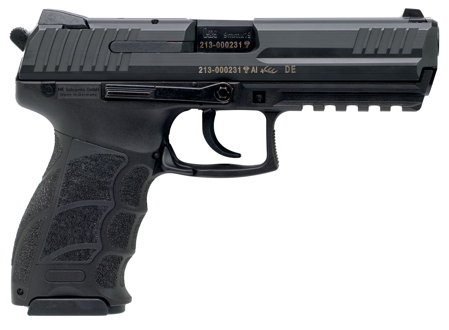 HK 81000115 P30L V1 Light LEM 9mm Luger 17+1, 4.45" Black Polygonal...-img-0