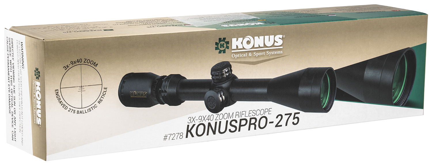Konus KonusPro 275 7278 – Proven 3-9x Slug Gun Scope 8 Konus KonusPro 275 7278 detail view