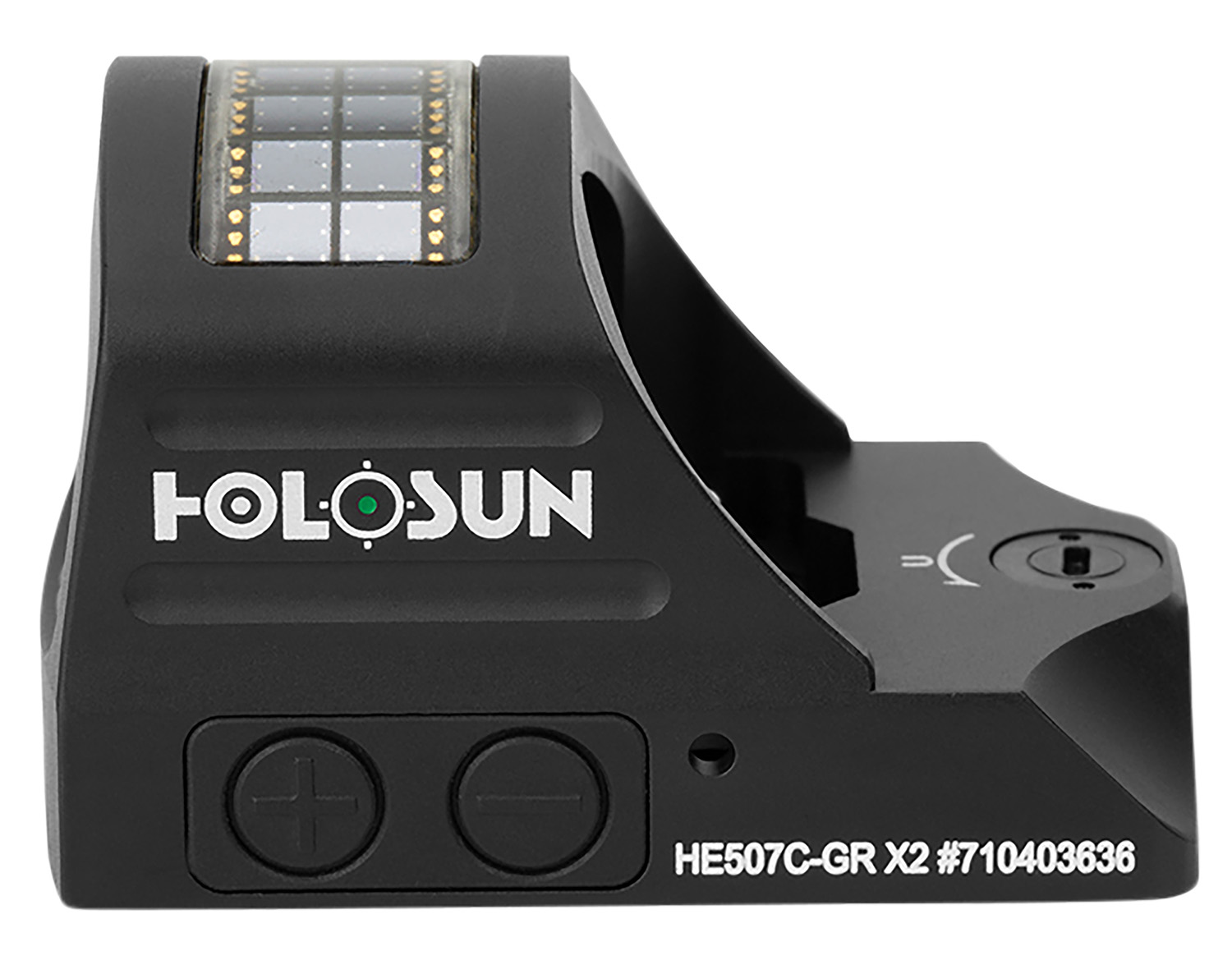 Holosun HE507CGRX2 507  Black Anodized 1 x 0.63 x 0.91 2 MOA Green Dot/32 MOA Circle Multi Reticle