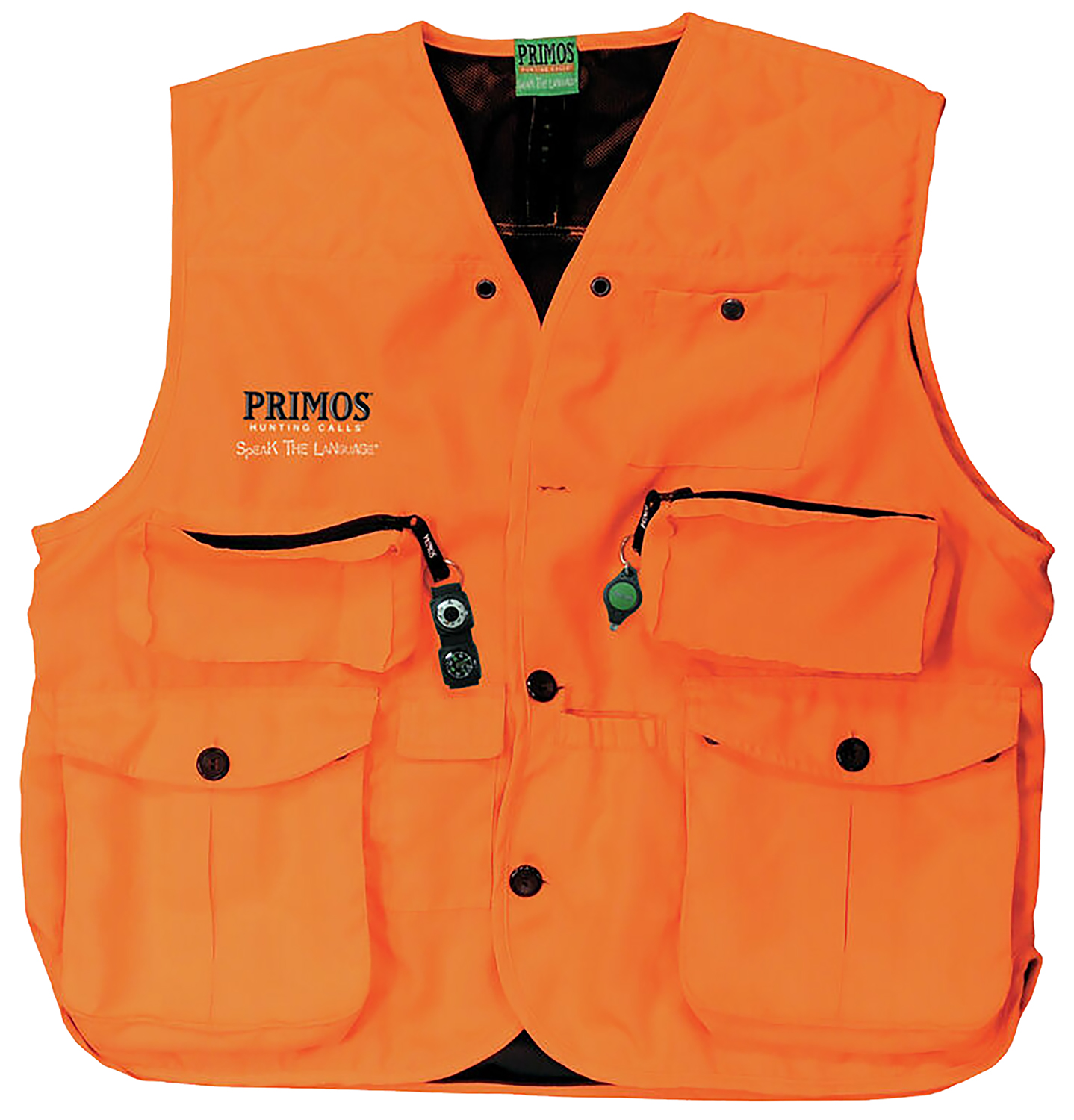Primos 65705 Gunhunter's Hunting Vest 3XL Blaze Orange Features Compass ... - Primary Arms