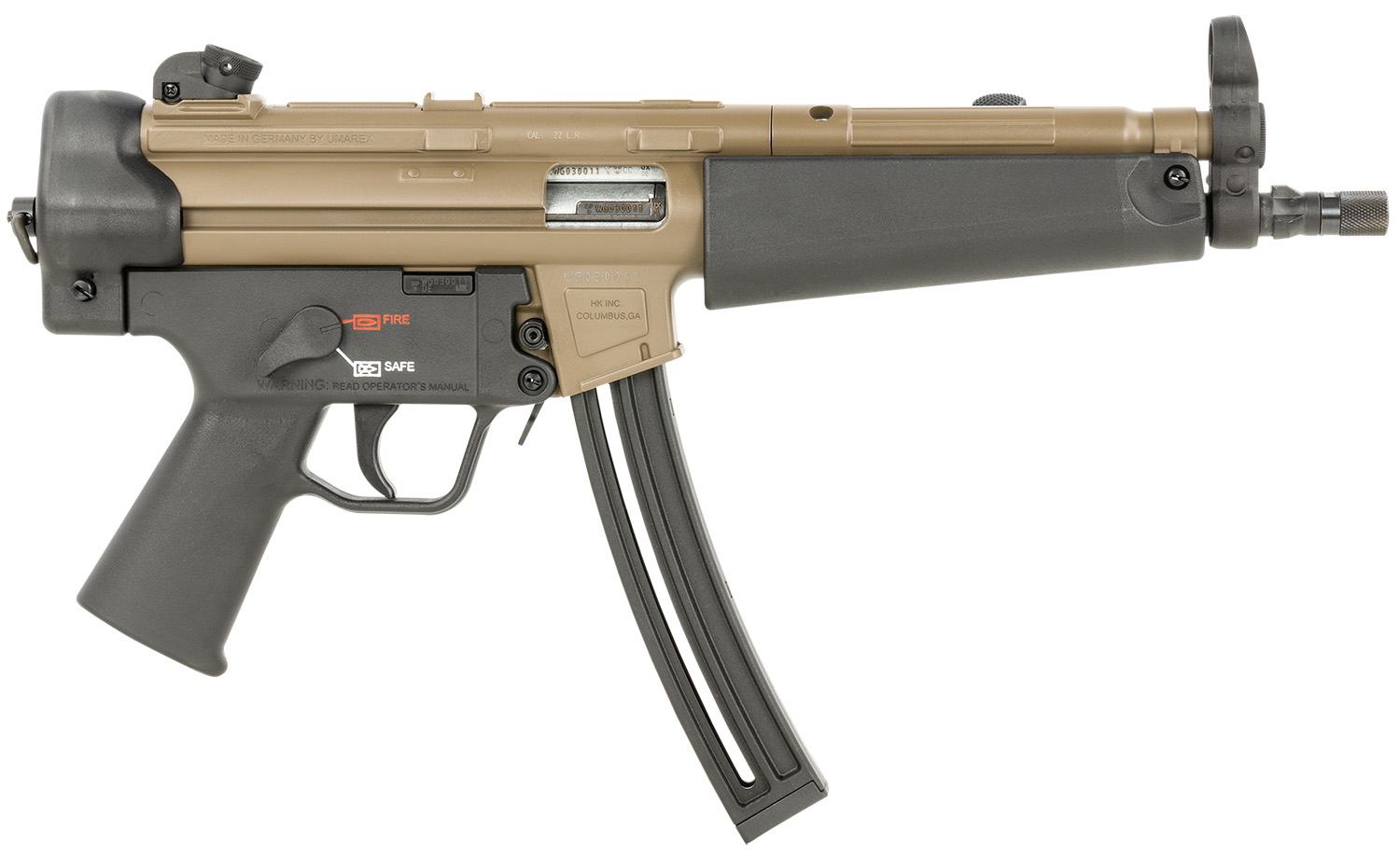 HK 81000629 MP5 22 LR 25+1 8.50" Barrel, Exclusive Flat Dark Earth...-img-0