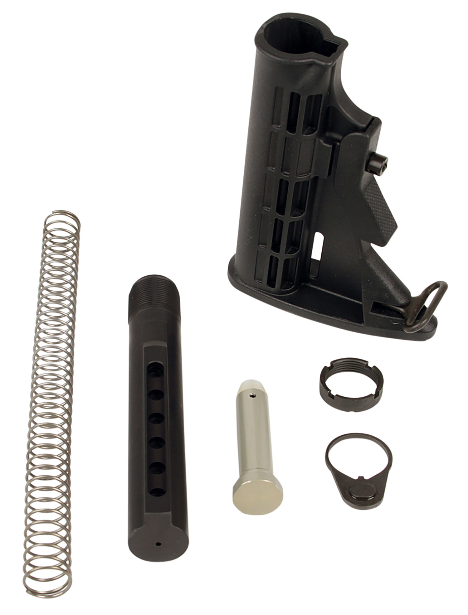 LBE Unlimited MILSTKKT AR-15 6-Position Mil-Spec Stock Kit Black