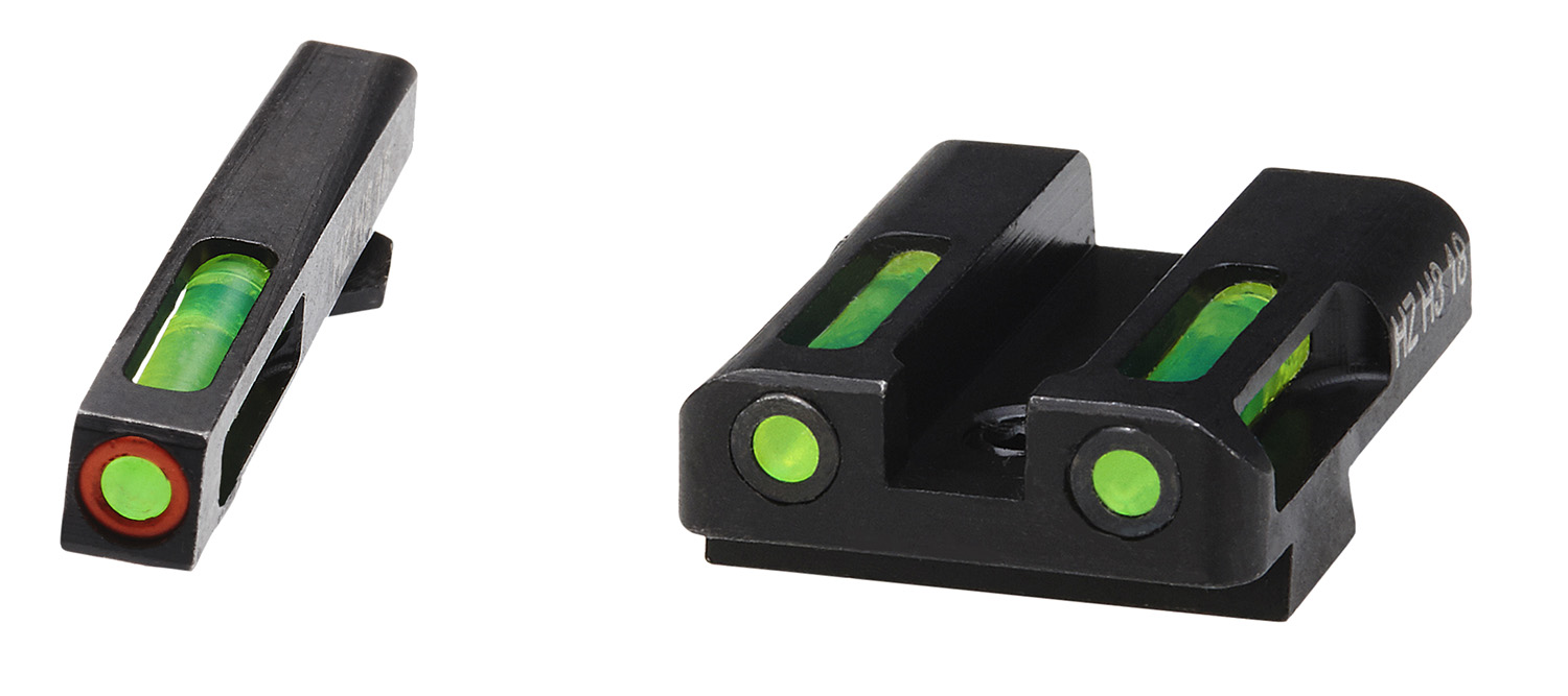 HIVIZ LiteWave H3 Handgun Sight Glock 9mm-40S&W Green Litepipes Orange F...