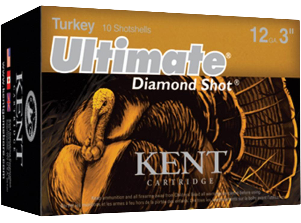 Kent Cartridge C123TK504 Ultimate Turkey 12 Gauge 3" 1 3/4 Oz 4 Shot 10 Per Box/ 10 Case