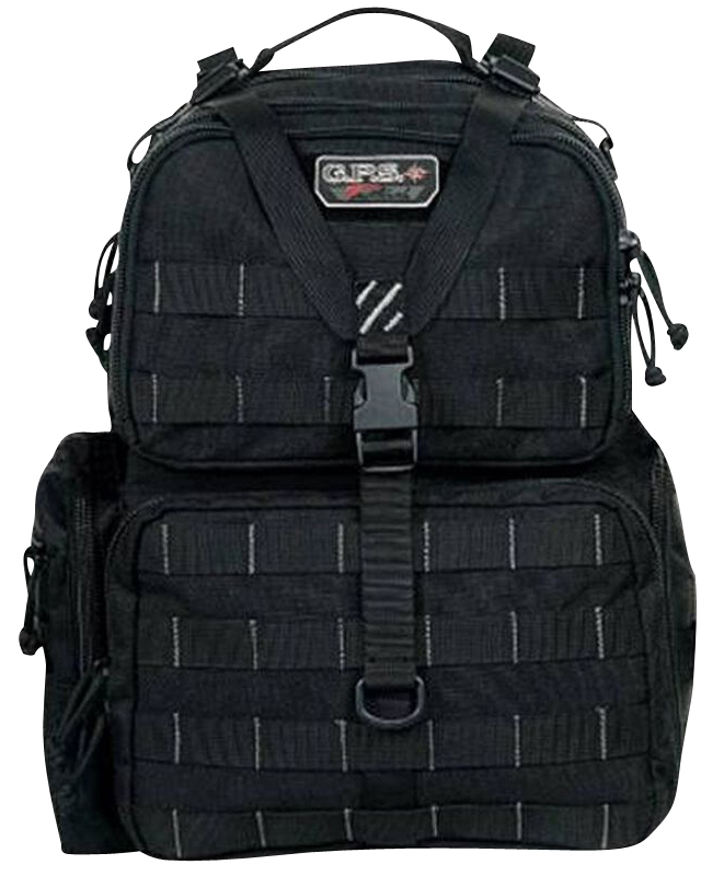 G Outdoors Tall-Holds 4 Handguns Tactical Blk Range Backpack (GPS-T1913BPB)