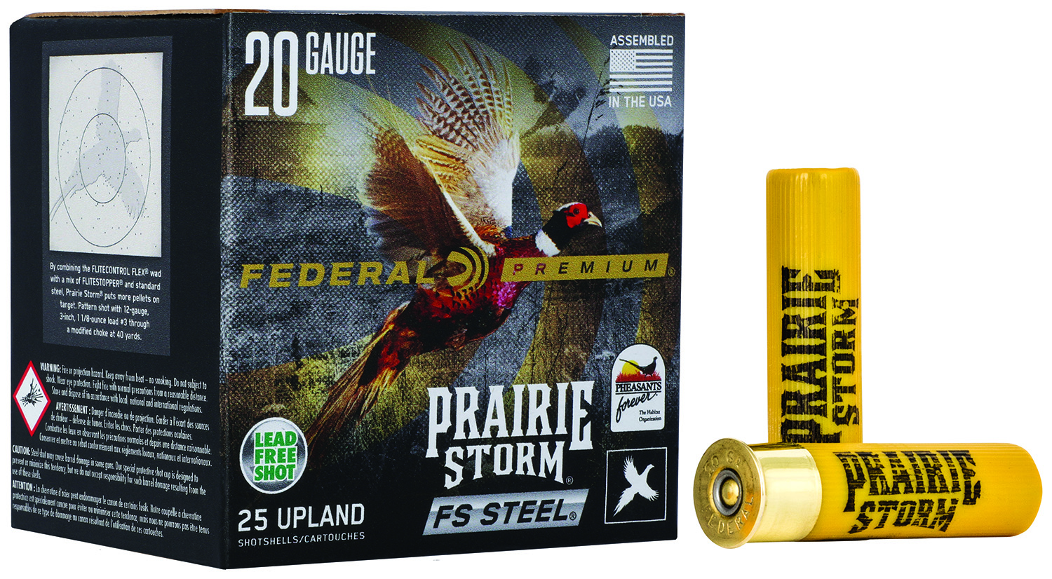 Federal Prairie Storm FS Steel 20 Gauge 3" 7/8 oz #3 Shot Shotshells