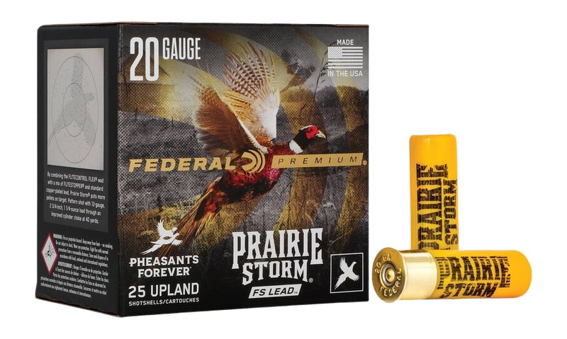 Federal Premium Prairie Storm 20 Gauge 2-3/4" Max 1 oz #6 Lead FS Shotshell (25 Rounds)