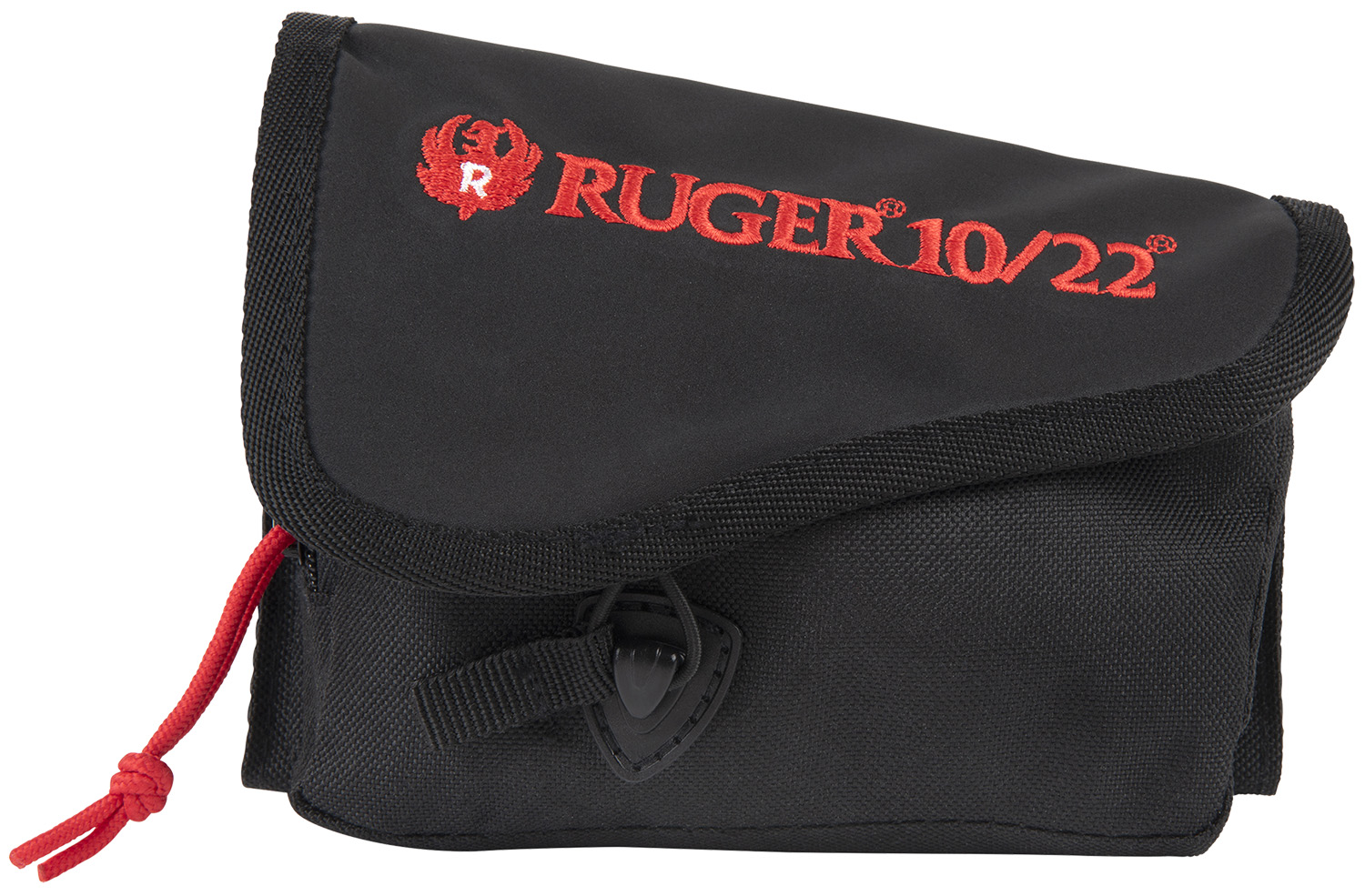 Ruger 27222 Buttstock Shell Holder Black Cordura for 10/22