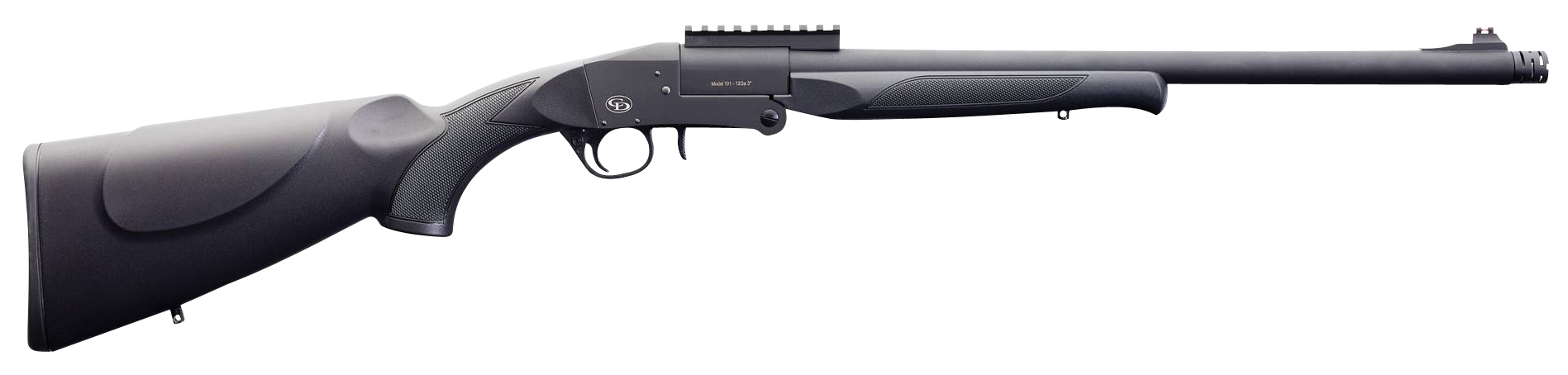 Charles Daly 930269 101 Turkey 12 Gauge Break Open 3 1rd 20 Black Steel Barrel & Receiver, Fixed Black Synthetic Stock