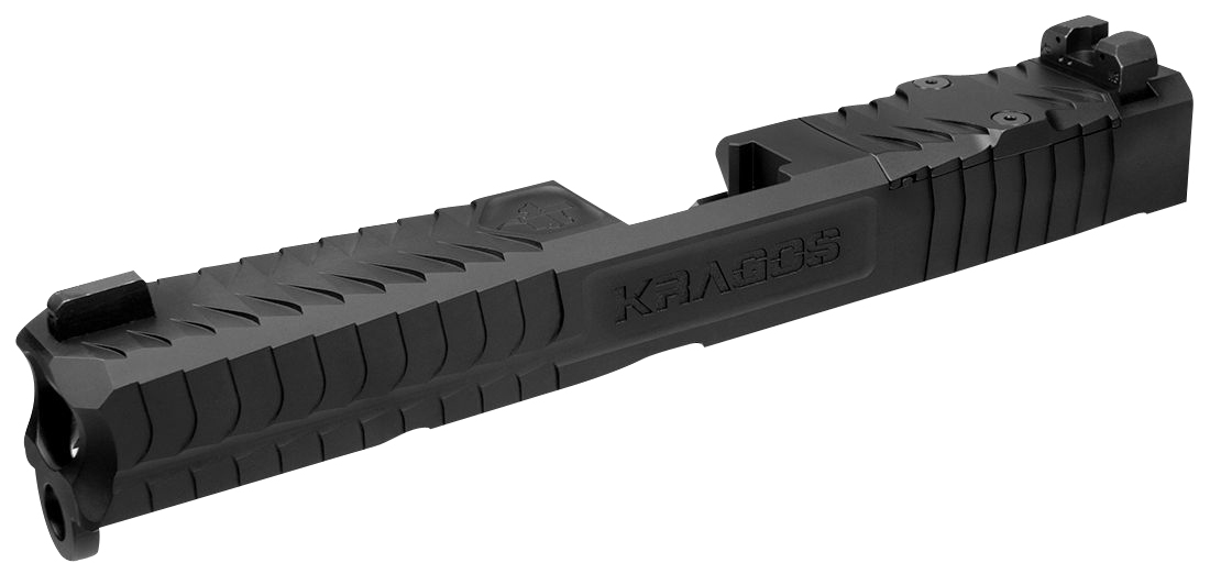 CMC Triggers SLD173GRMR Kragos Glock 17 Gen3 RMR Cut Black DLC Slide - CMC Triggers - KRAGOS
