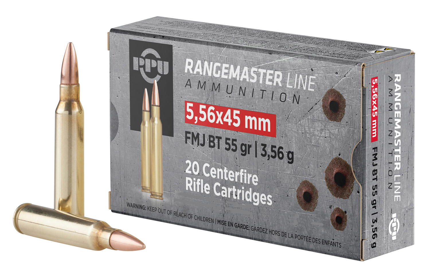 Rangemaster PPRM5561M 5.56x45mm NATO 55gr FMJ BT 1000rds with Metal Can