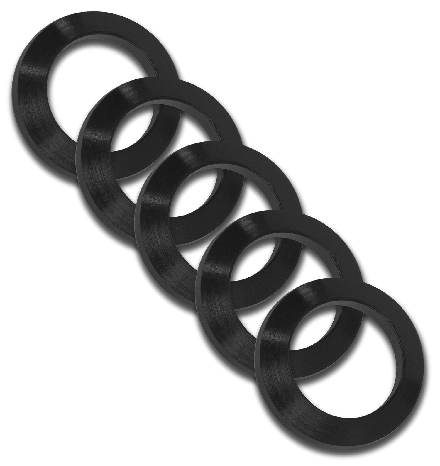 GrovTec US Inc GTHM320 Crush Washer  308 Cal Black Nitride Steel 5/8"-24 tpi Rifle 5 Per Pack
