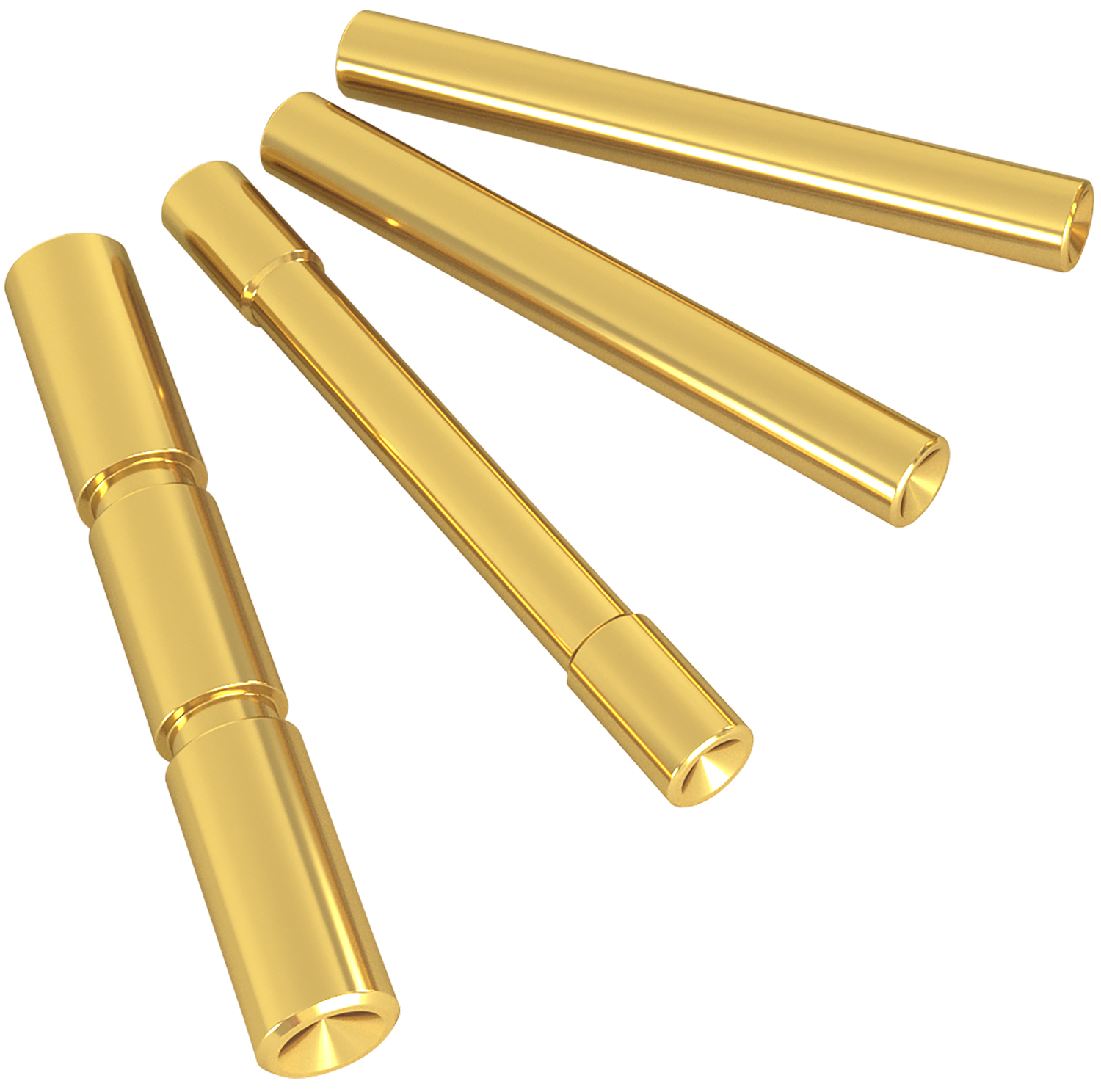 Cross Armory CRG4PSGD Gold Dimpled 4 Pin Set 4140 Steel for Glock Gen4