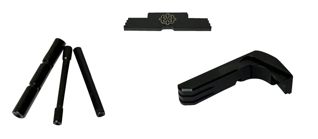 Cross Armory CRG4OKBK 3 Piece Kit for Glock Gen4 - Black Steel/Aluminum