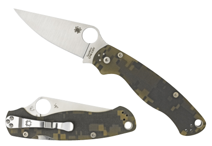 Spyderco C81GPCMOBK2 Para Military 2 Camo G10 Blade Knife CPM S30V