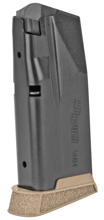 Sig SAUER 9mm 10rd Finger Extension Coyote Magazine For P365 Subcompact