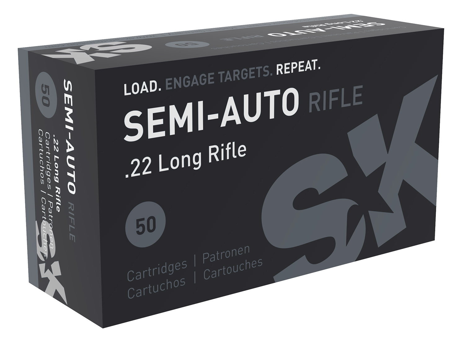 SK Semi-Auto Rifle Rimfire Ammunition .22 LR 40 gr LRN 1132 fps 50/ct - SK - .22 LR