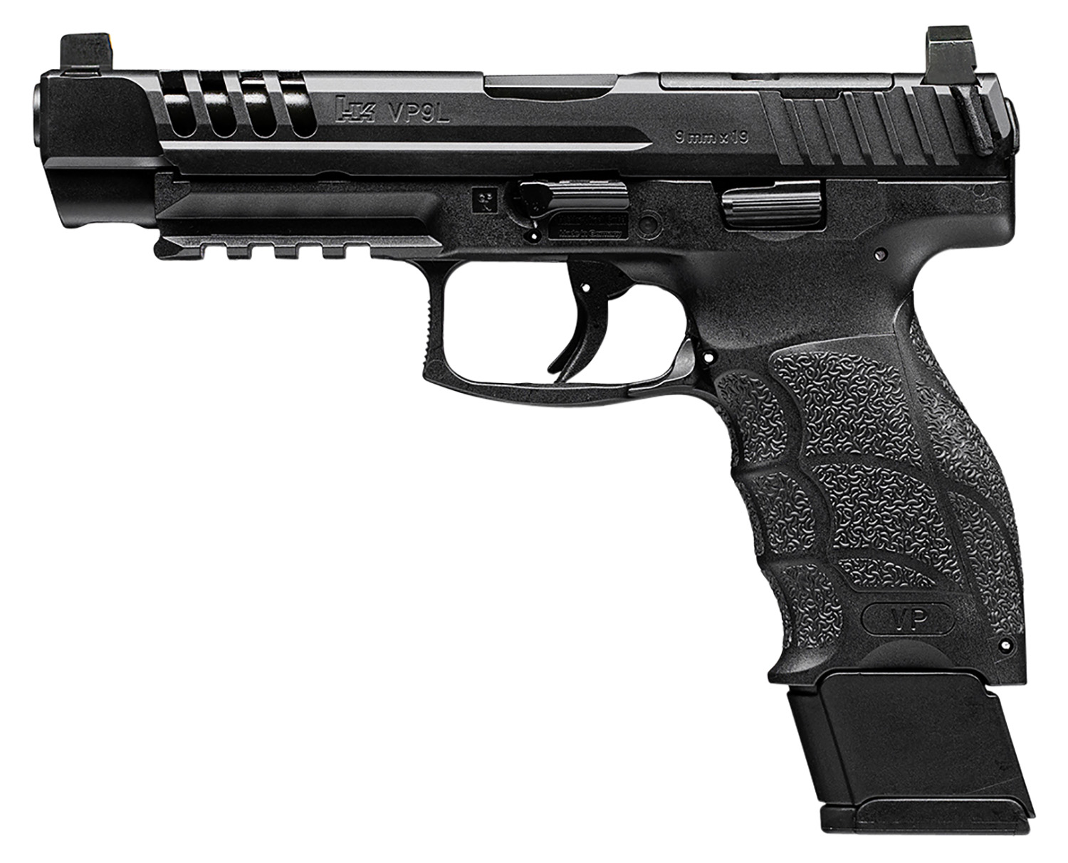 HK 81000591 VP9L Optics Ready 9mm Luger 5" 20+1 Black Steel-img-0