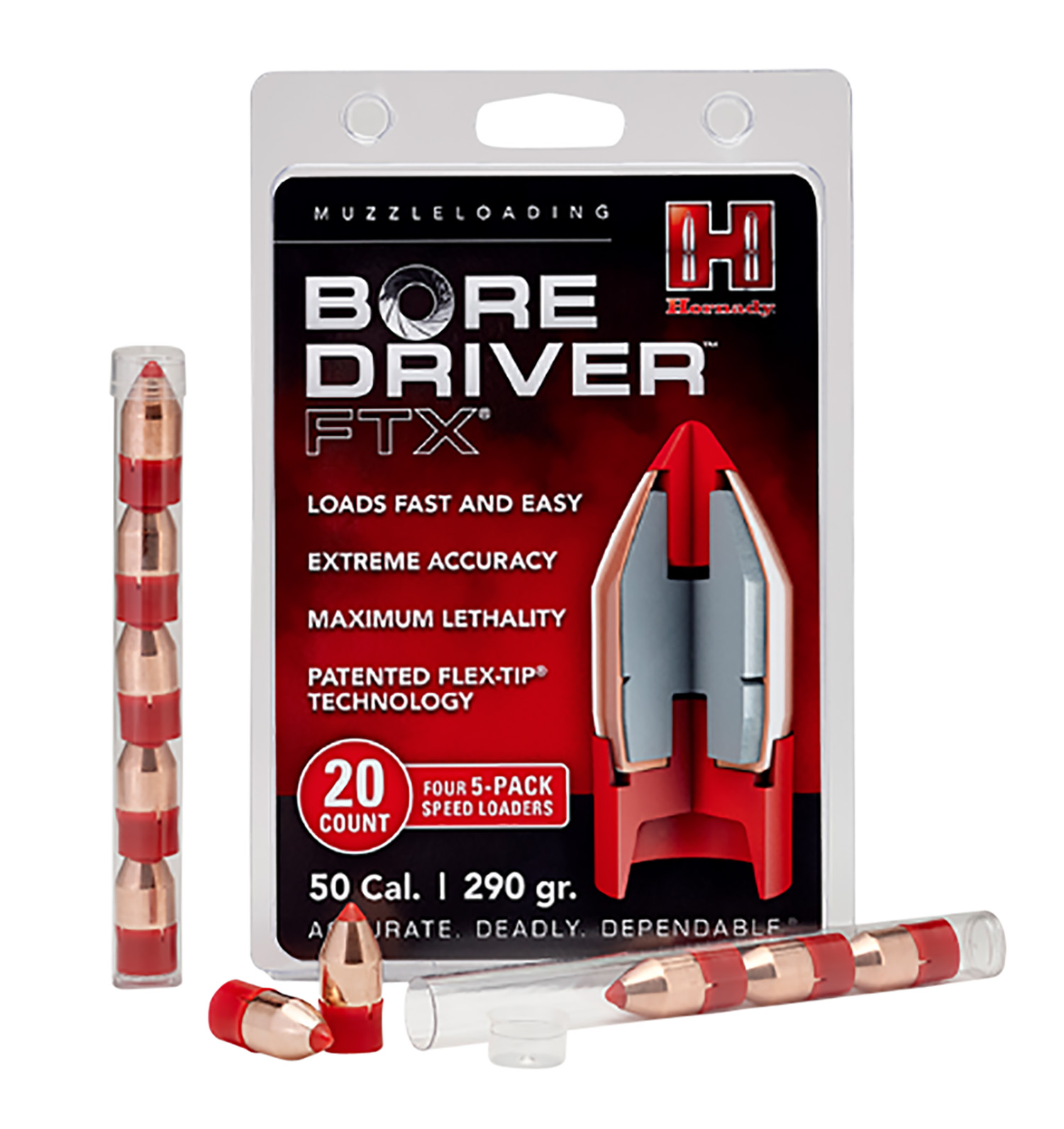 Hornady 67713 Bore Driver FTX 50 Cal Flex Tip Expa