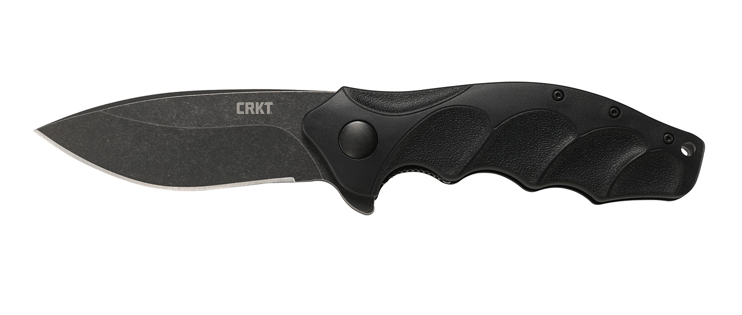 CRKT K221KKP Foresight 3.53" Drop Point Blade Black GRN Handle