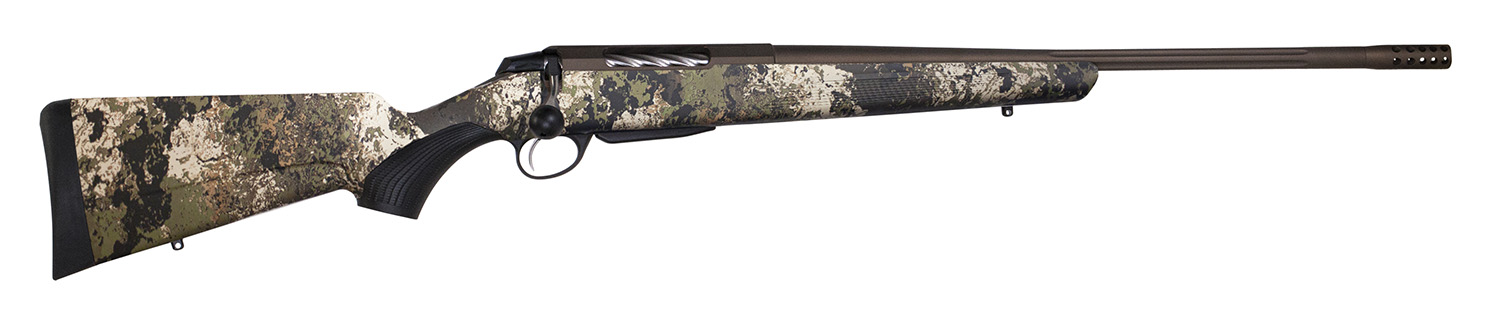 Tikka JRTXVW319 T3x Lite 6.5 PRC 3+1 24.30" Fluted/Threaded, Midnight Bronze Cerakote Barrel/Rec, Veil Wideland Synthetic Stock, Interchangeable Grip, Muzzle Brake