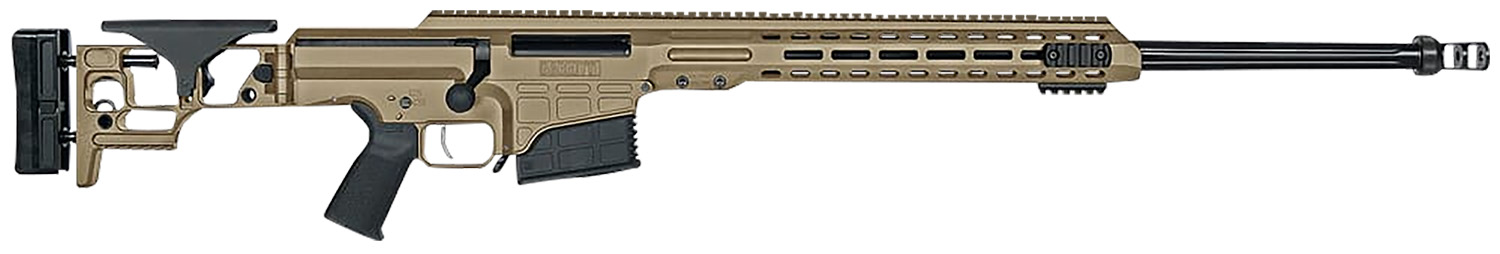Barrett 18479 MRAD  338 Lapua Mag 26 10+1 Flat Dark Earth Cerakote Flat Dark Earth Folding with Adjustable LOP Stock Black Polymer Grip Right Hand