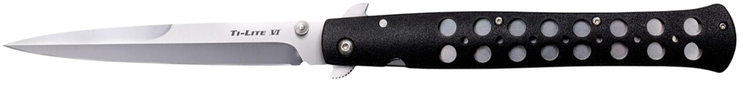 Cold Steel CS26SXP Ti-Lite 6" Folding Spear Point AUS-8A Blade Black Handle
