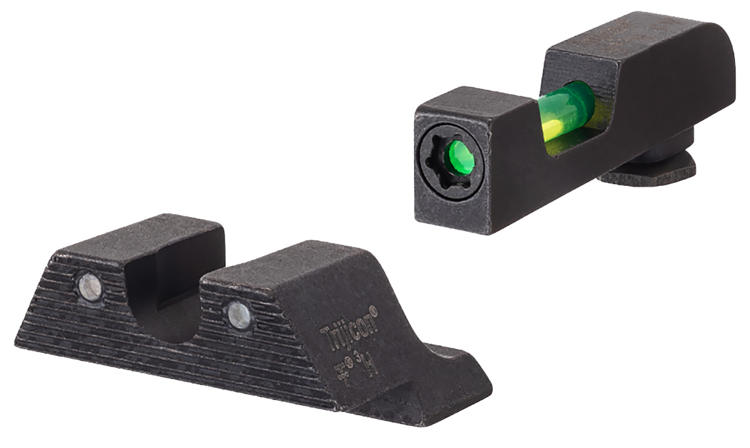 Trijicon 601106 DI Night Sight Set Green Tritium/Fiber Optic/Black Outline Front, Green Tritium Rear, Black Frame, Fits Glock 42/43/43X/48 Excludes MOS Trijicon 601106 DI Night Sight Set Green Tritium/Fiber Optic/Black Outline Front, Green Tritium Rear, Black Frame, Fits Glock 42/43/43X/48 Excludes MOS
