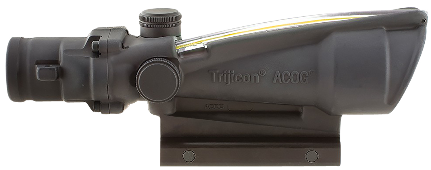 Trijicon 100146 ACOG Matte Black 3.5x35mm Illuminated Amber Chevron .22...