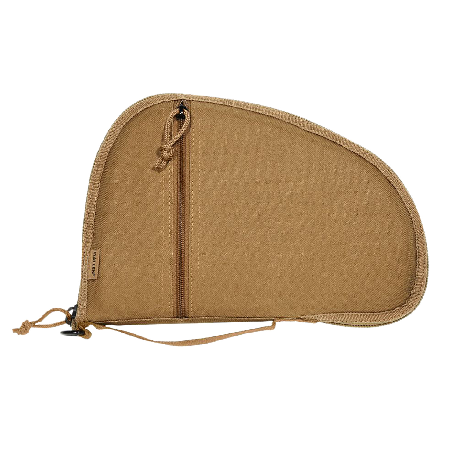 Allen 3614 Torrey  Handgun Case Coyote Tan Polyester, Small Accessory Pocket, Muzzle Pocket & Lockable Zipper 11.50 x 7.75 Exterior Dimensions