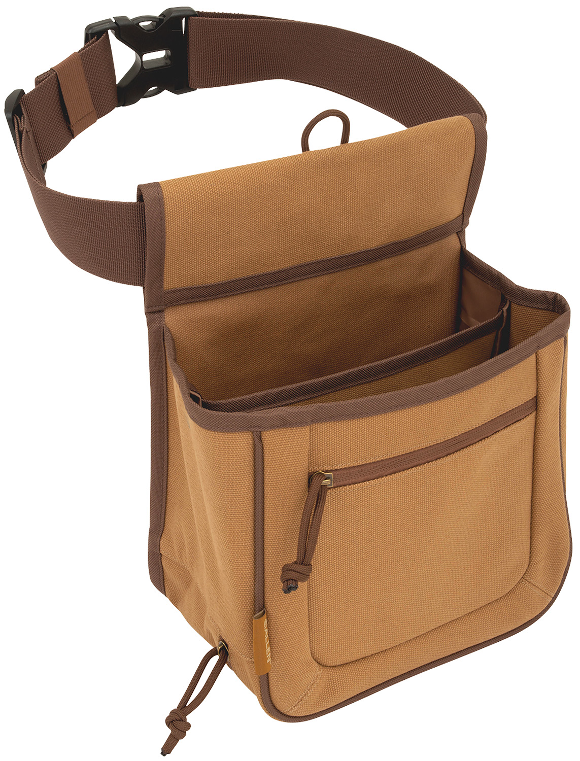 Allen Rival Double Compartment Shell Bag Brown