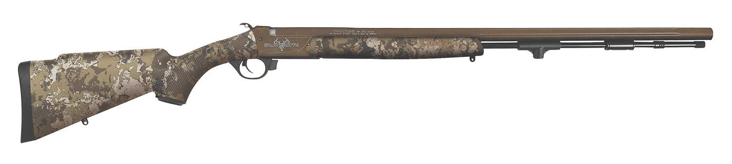Traditions R748804425 Pursuit XT 50 Cal 209 Primer 26 Burnt Bronze Cerakote Veil Wideland Synthetic Stock