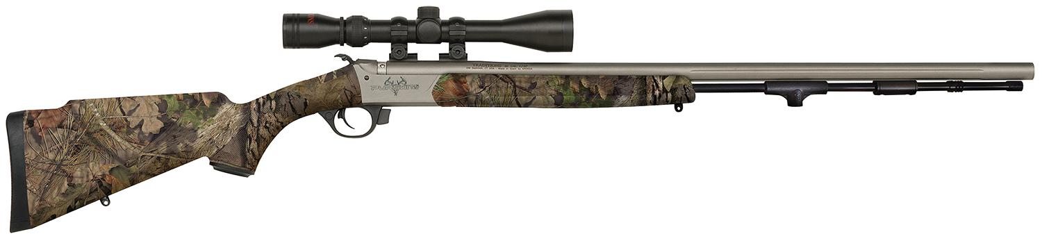 Traditions R5741104416 Pursuit XT 50 Cal 209 Primer 26 Stainless Cerakote Mossy Oak Break-Up Country Synthetic Stock 3-9x40 Scope