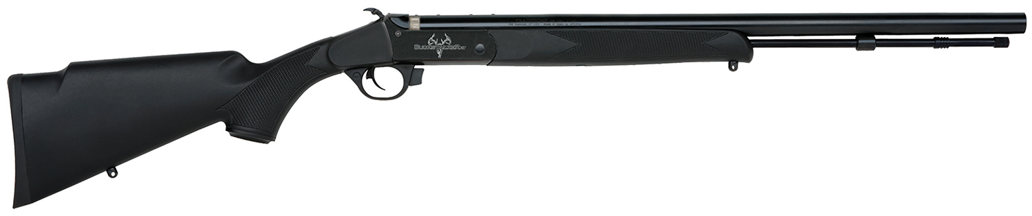 Traditions R72000840 Buckstalker XT 50 Cal 209 Primer 24 Blued Rec/Barrel Black Synthetic Stock