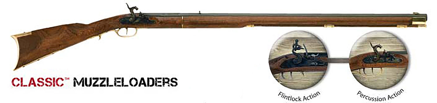 Traditions R2010 Kentucky Rifle 50 Cal Flintlock 33.50" Color Case/...-img-0