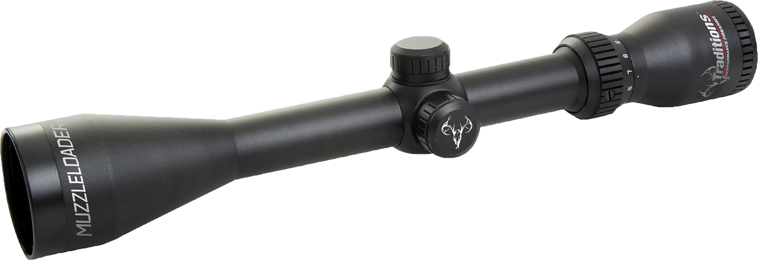 Traditions A1143RIR Muzzleloader Scope Kit 3-9x 40mm Obj Matte Black