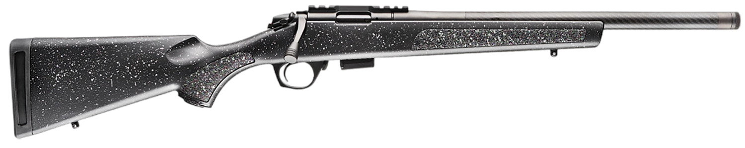 Bergara Rifles BMR004 BMR Carbon Fiber Full Size 22 WMR 5+1/10+1 20 Matte Blued Carbon Fiber/Steel Threaded Barrel & Drilled & Tapped Steel Receiver, Fixed Black/Gray Speckled Synthetic Stock