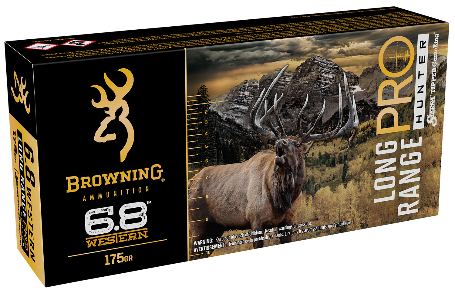 Browning Long Range Pro Hunter 6.8 Western 175 gr Sierra Tipped GameKing