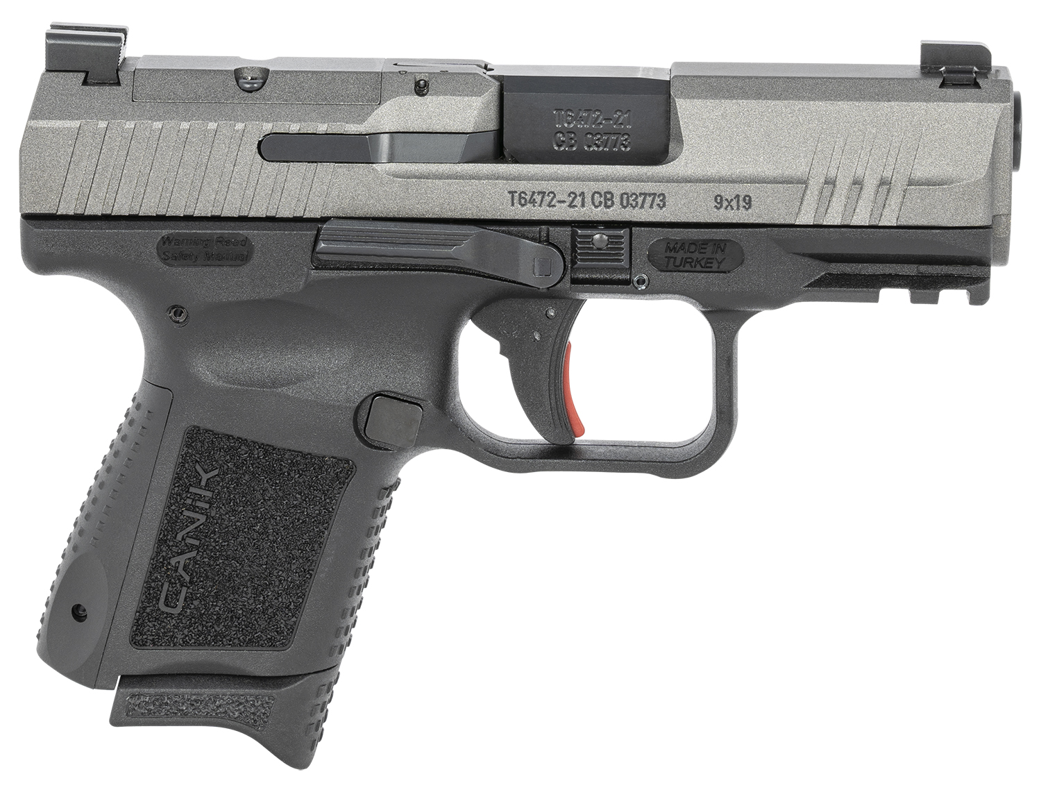 Canik HG6597TN TP9 Elite SC 9mm 3.6" 12+1 Tungsten Cerakote Pistol - CANIK - 9mm Luger