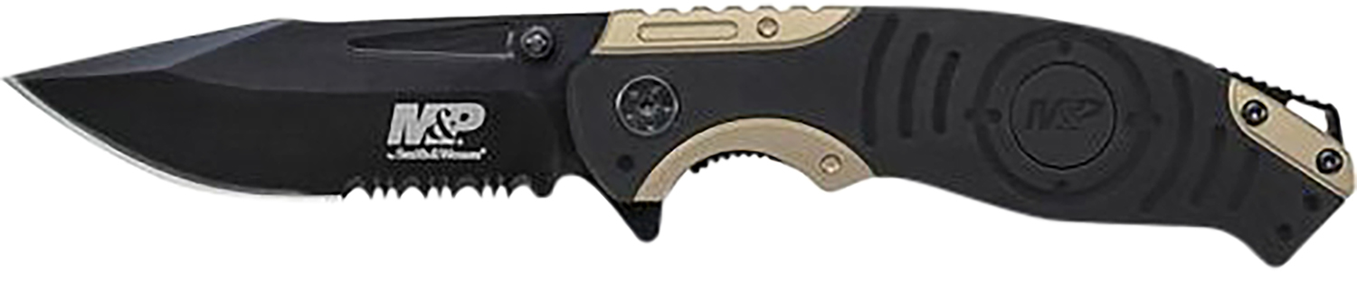 Smith & Wesson Knives SWP13BSCP M&P 3.50" Folding Drop Point Part...-img-0