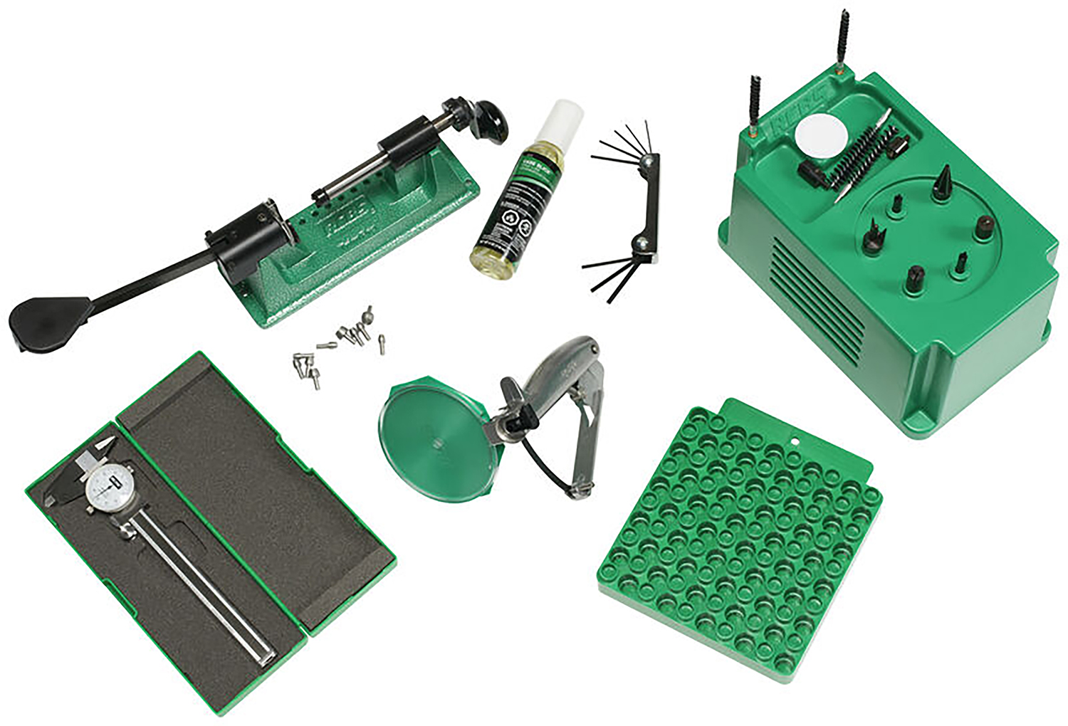 RCBS 9304 Case Prep Kit Multi-Caliber Green Brass Boss Manual Trimmer
